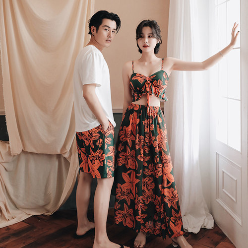 情侣泳衣女2025年新款海滩套装