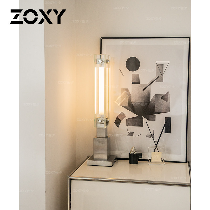 zoxy不锈钢客厅/卧室包豪斯台灯图片