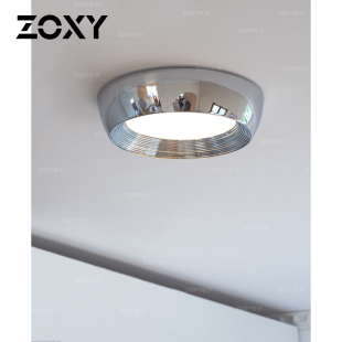 包豪斯Bauhaus吸顶灯中古银色主卧室书房北欧现代衣帽间 zoxy佐夕