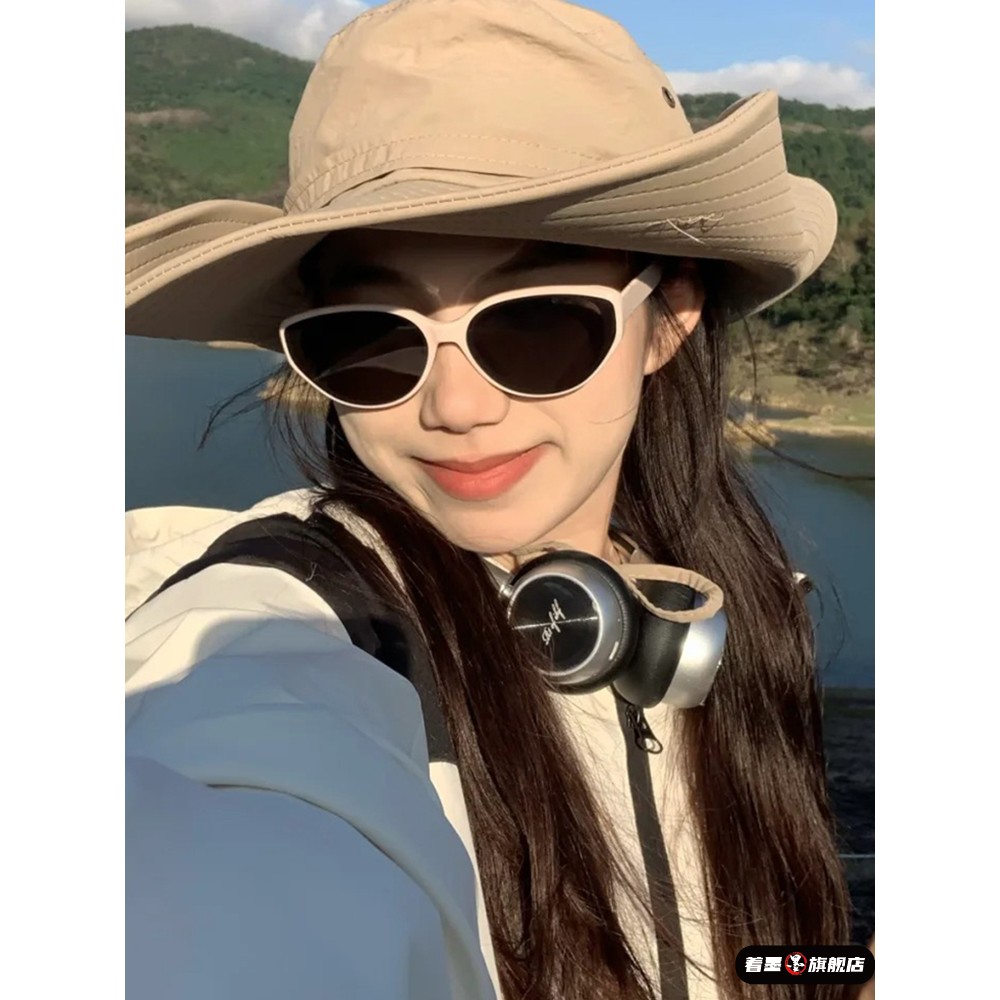 登山护目镜防紫外线复古个性猫眼墨镜女款骑