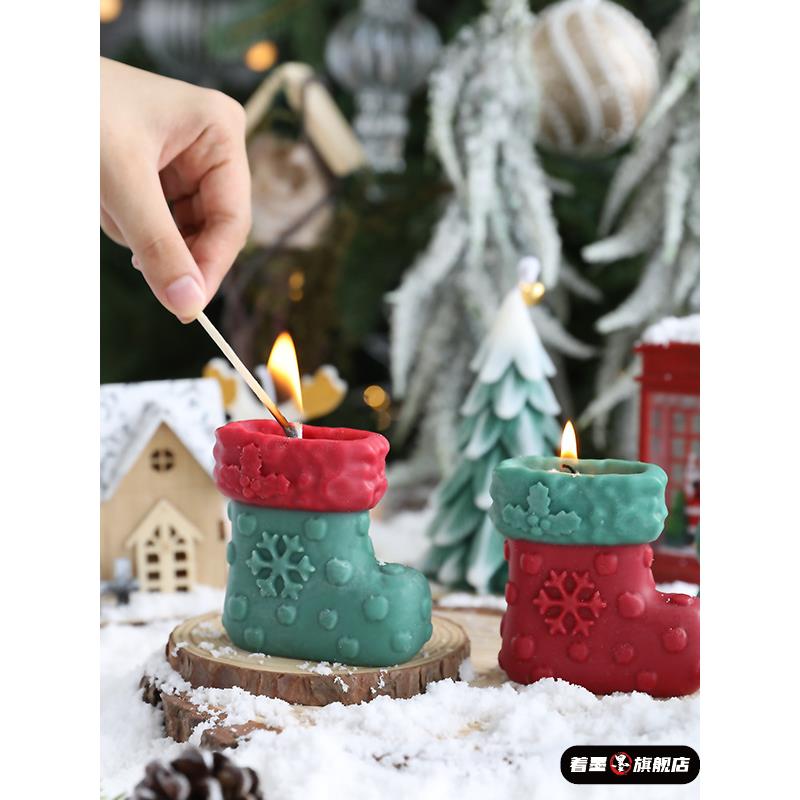 高级感圣诞节氛围蜡烛新款圣诞袜香薰礼物生日圣诞伴手礼浪漫蜡烛