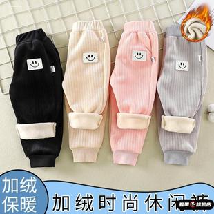 男童冬装 宝宝裤 加厚女童运动裤 加绒小婴儿大PP裤 子秋冬儿童屁屁裤