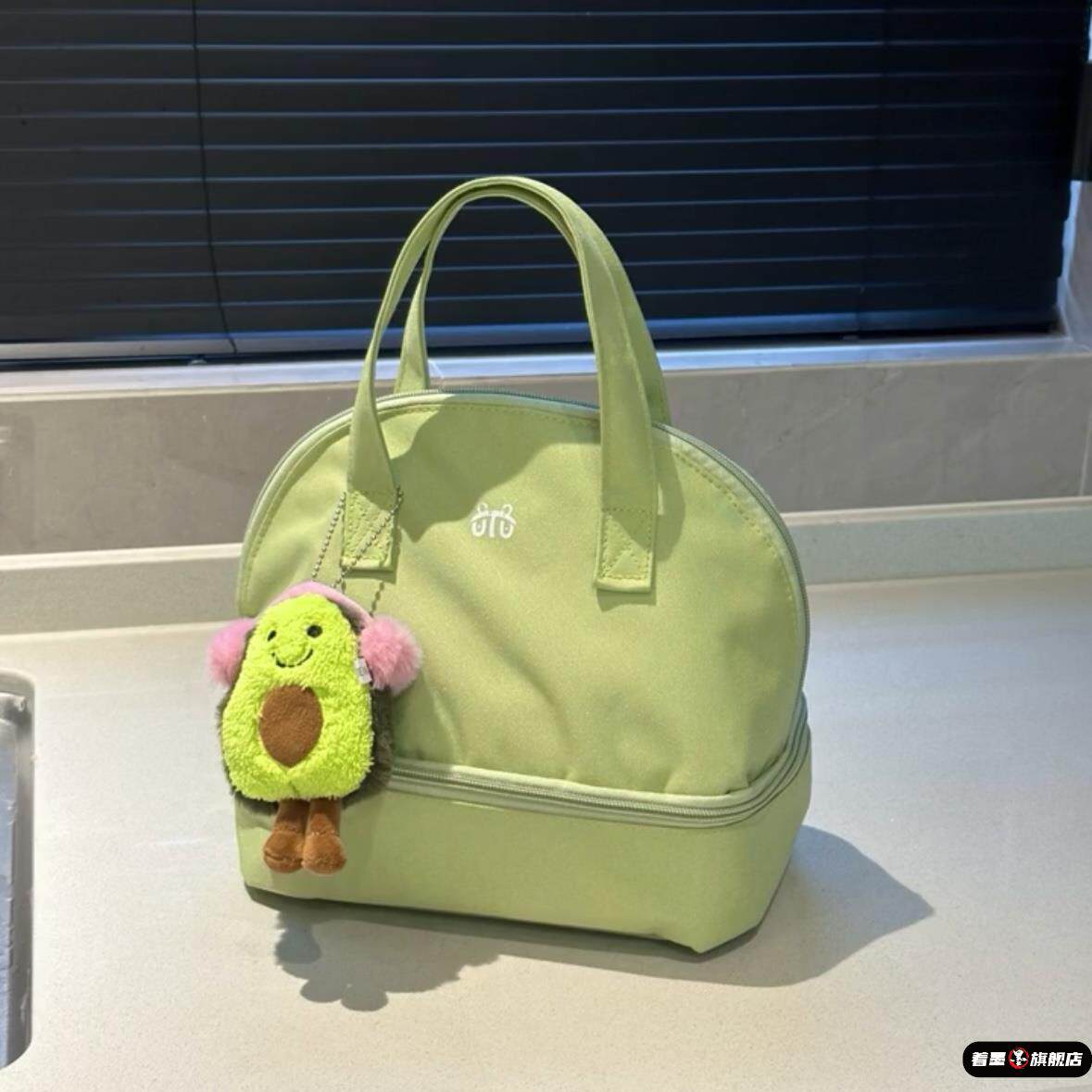 保温饭盒袋手提便携铝箔便当袋午餐带饭兜双层饭盒袋带拉链野餐包