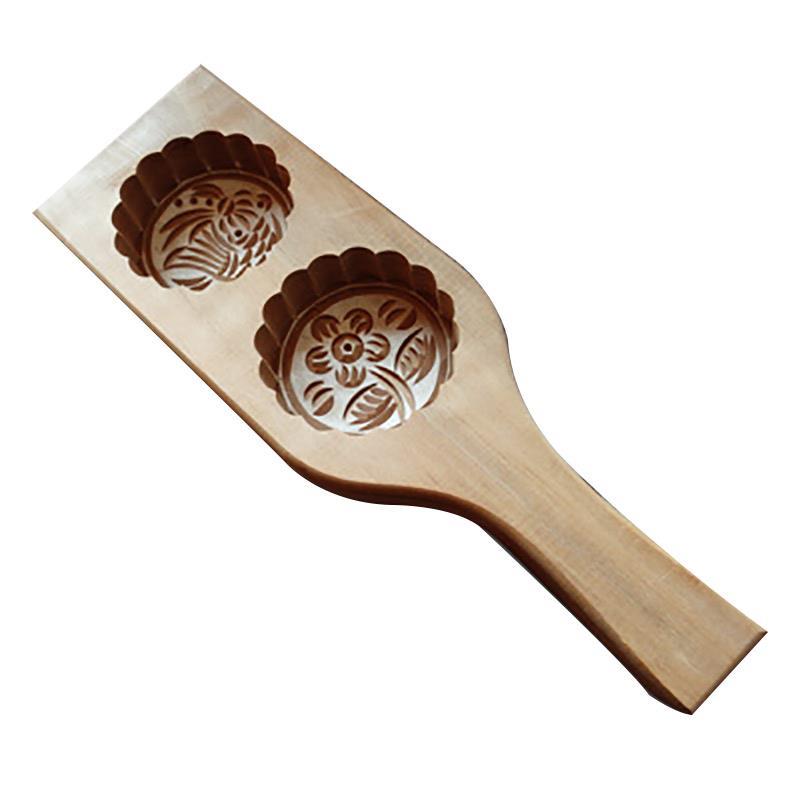 手刻加深冰皮月饼青团家用绿豆糕点南瓜饼印具糍粑清明果木质模具图片