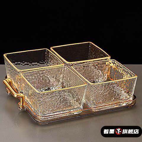 玻璃水果盘分格茶果盘摆盘零食干 干果点心小吃碟酒吧KTV会所摆放,餐饮具,果盆/果盘/果篮,淘宝优惠券,粉丝福利购,淘宝优惠卷