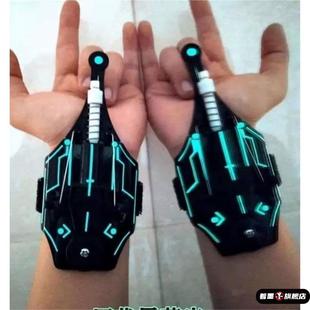 蜘蛛侠吐丝发射器黑科技蛛丝网红发光玩具腕带装备儿童礼物手套