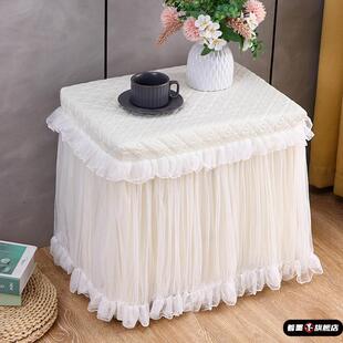 床头柜套罩2025新款全包公主风蕾丝防尘罩卧室棉盖布巾欧式台布艺