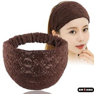 遮白发头饰遮盖神器宽边发带式发箍短发碎发整理头巾洗脸外出发饰