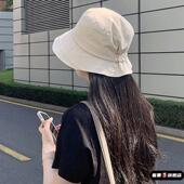 2025新款 遮脸防紫外线大帽檐遮阳帽户外太阳帽子 防晒渔夫帽女秋季