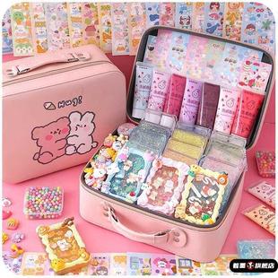 流沙咕卡砖套装咕卡麻将姑卡贴纸女孩儿童手工diy手帐奶油胶材料骨酷库卡全套古扎咕卡盘ins贴画估卡砖块便宜