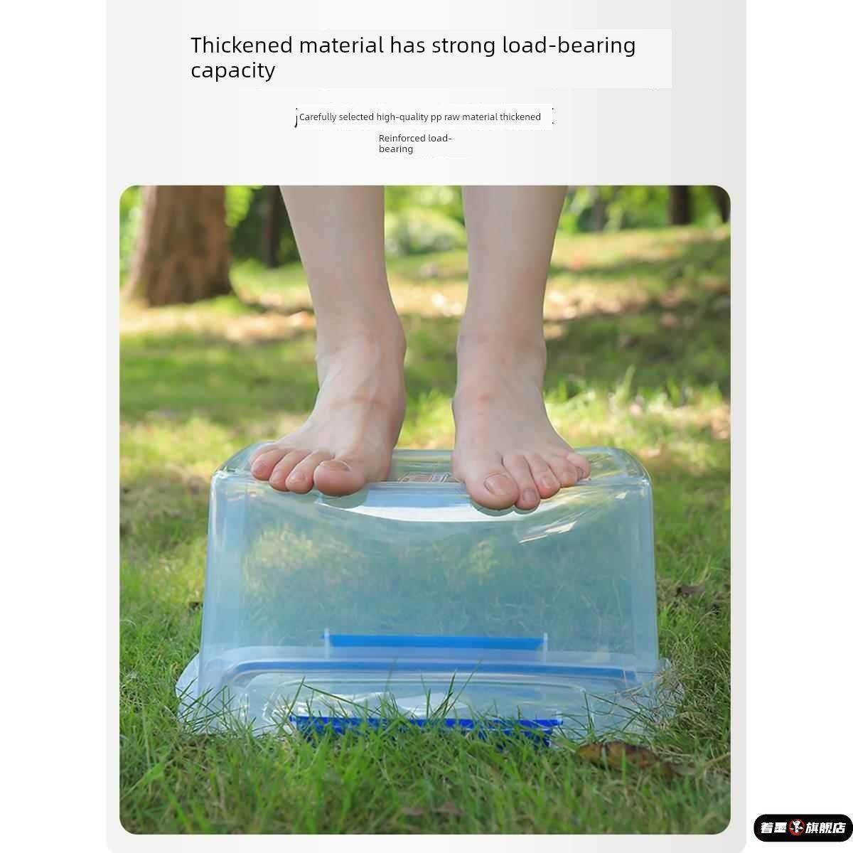 海参泡发专用容器保鲜盒塑料正方形方形带密封盖大容量超大食品级