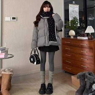 百褶裙半身裙春短款灰色毛呢女2025新款高腰a字梨形伯克利短裙子