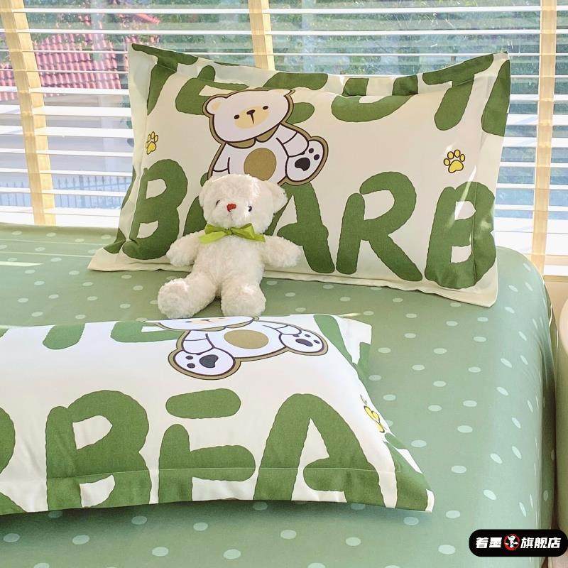 斜纹枕套一对装卡通家用加厚磨毛单个枕头套单人枕芯套内胆套罩,床上用品,枕套,淘宝优惠券,粉丝福利购,淘宝优惠卷