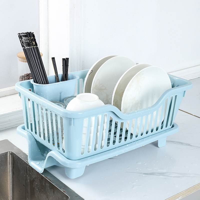 厨房台面碗碟沥水篮水槽置物架餐具家用碗筷盘子滤水收纳盒晾碗架