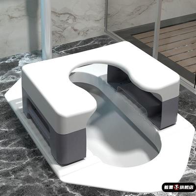 蹲便器坐架孕妇卫生间蹲厕坐便椅老人家用结实厕所凳子蹲坑神器