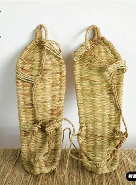 草鞋男款编织鞋纯手工竹麻草编凉鞋男士夏季透气休闲复古怀旧潮流