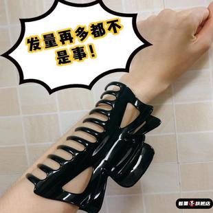 洗澡发抓头饰发夹超大号抓夹厚头发后脑勺特大号鲨鱼夹发量多发卡