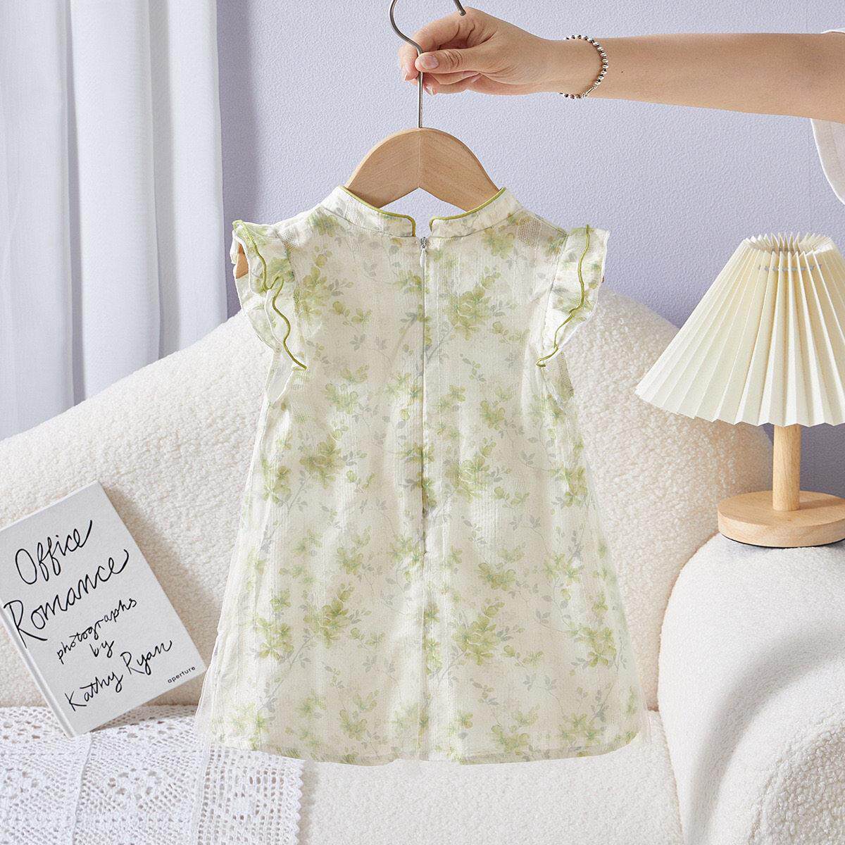 女童国风改良旗袍连衣裙夏季2026新款女宝宝新中式公主裙儿童国风