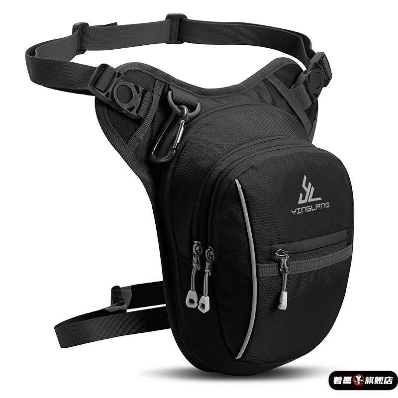 城市潮流户外旅行多功能战术摩托车机车腰包运动斜挎骑行帆布腿包