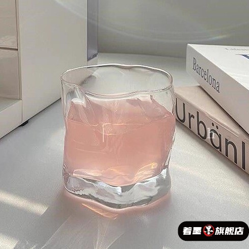 威士忌酒杯高级感ins风玻璃杯子不规则高颜