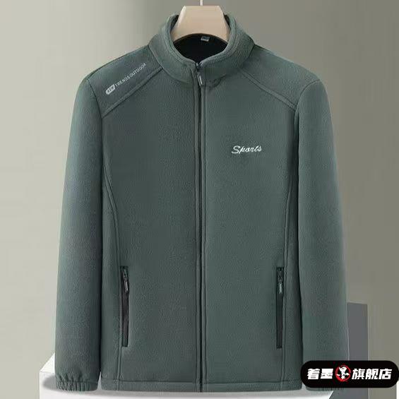 加厚冬季2025摇粒绒冲锋衣秋冬立