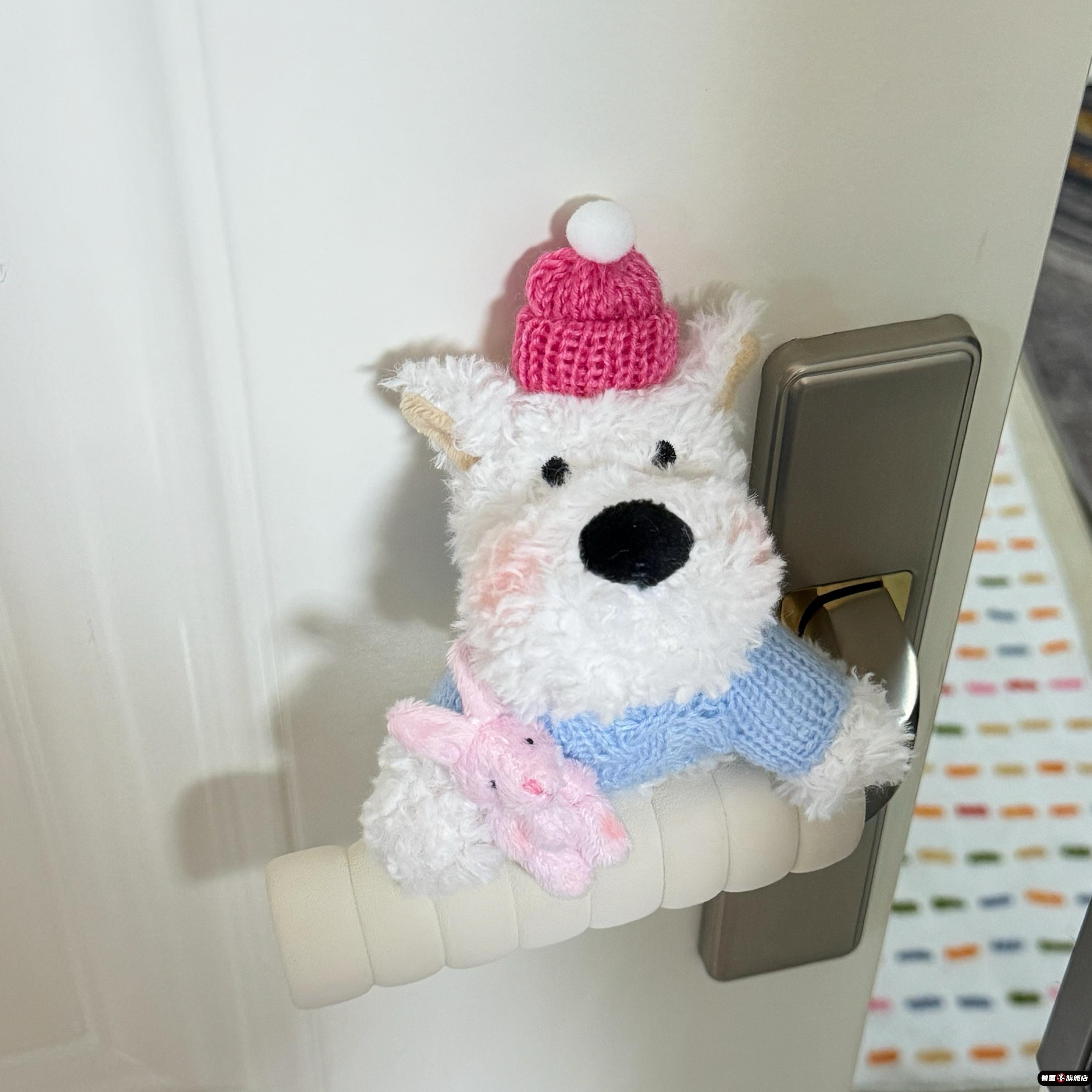 门把手防静电保护套可爱小狗入户防碰撞护墙