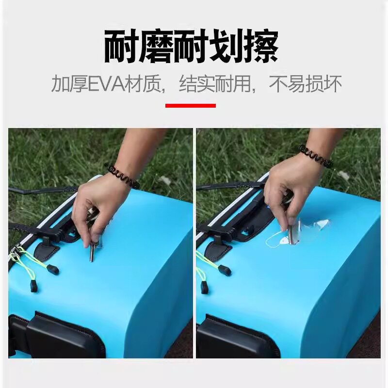 户外带氧气泵活鱼箱钓鱼桶鱼箱鱼护桶折叠钓箱加厚水桶装鱼桶渔具