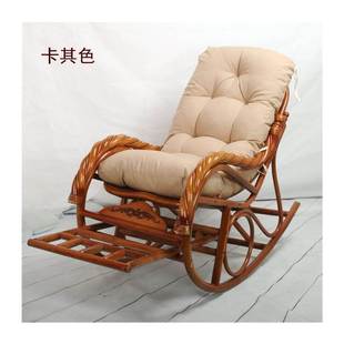 可拆洗摇椅垫 藤椅座椅躺椅摇椅垫子靠背垫子加厚 摇摇椅坐垫