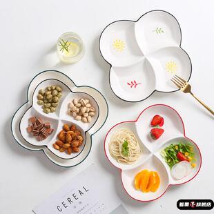 葱姜蒜分格盘配盘子放小菜碟子火锅餐具调料碟211餐盘分格大人