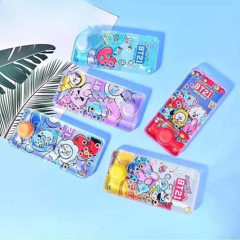 圈圈幼儿塑料环掌上套环水中益智密封泡泡套圈游戏机手动儿童宝宝