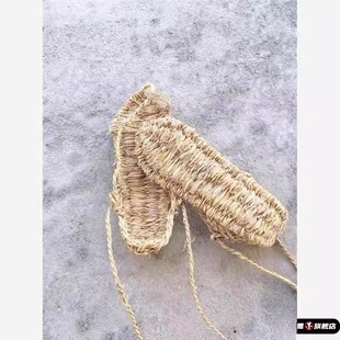 老式手工编织草鞋男士凉鞋夏季防水红军复古潮流女款老式特色凉鞋