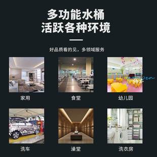 小圆桶不锈钢垃圾桶家用铁桶手提式 专用不锈钢桶 多用提桶水桶
