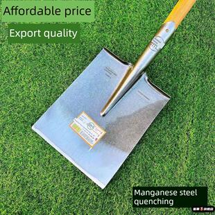 加厚加大加宽直板锹平头锹挖树挖土翻地锹锰钢淬火农用锨泥锹方铲
