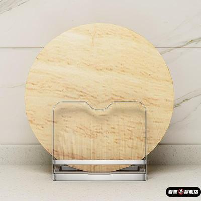 砧板沥水放置架304不锈钢厨房架家用菜板收纳盒多用案板锅盖架子