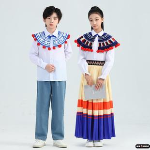 儿童元旦晚会合唱服春晚玉盘舞蹈服中小学生诗歌朗诵合唱团表演服