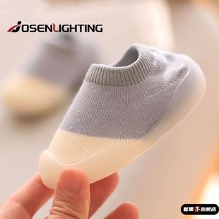 婴儿地板鞋 地板袜儿童袜套宝宝防滑学步婴儿鞋 室内学步春秋袜子鞋