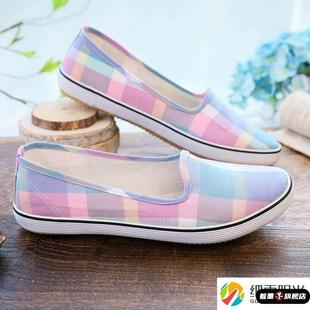 女鞋2025新老北京布鞋平跟轻便单鞋牛筋底妈妈鞋田园劳作鞋干活鞋