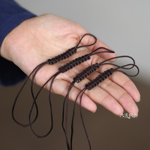 茶壶盖防摔绳茶壶绳手工编织系壶绳紫砂壶盖高档精品5个装绑壶绳