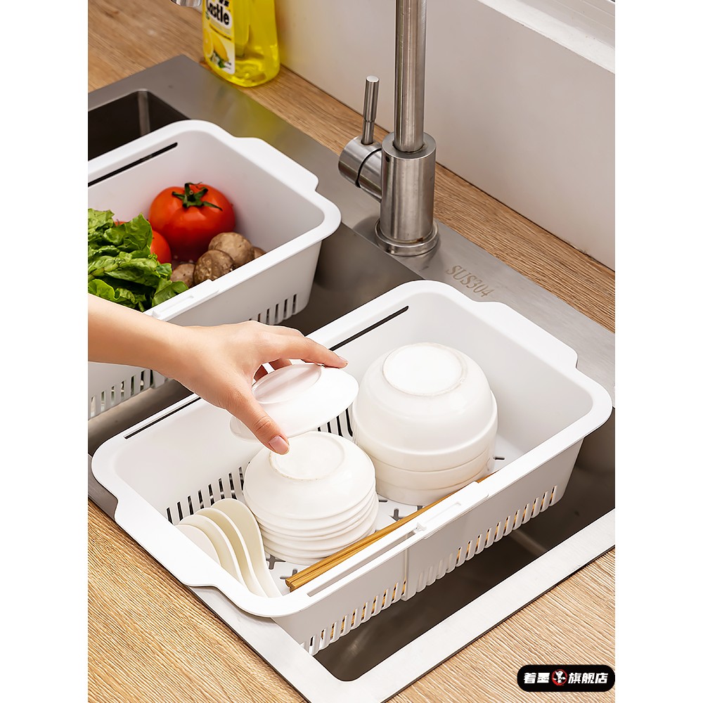 沥水篮碗架家用厨房洗菜盆放碗筷收纳架洗碗