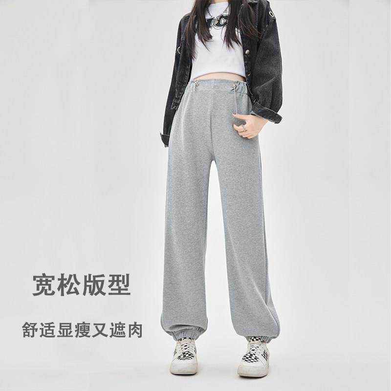 孕妇不勒肚子运动裤子春秋季外穿2026新款小个子休闲束脚卫裤春装