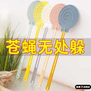 塑料苍蝇拍不烂加长柄硅胶大号加厚家用手动打蚊子灭蝇蚊厨房神器