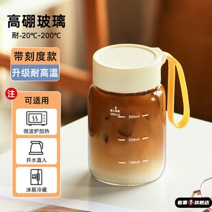 迷你玻璃杯家用高硼硅胖胖杯可携式小水杯摇摇杯子牛奶咖啡杯豆浆