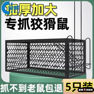 老鼠笼子只进不出捕鼠神器新型抓扑捉老鼠笼网铁网耗子笼拉簧弹簧