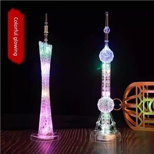 东方明珠广播电视塔闪灯上海地标建筑模型旅游纪念品会发光的摆件