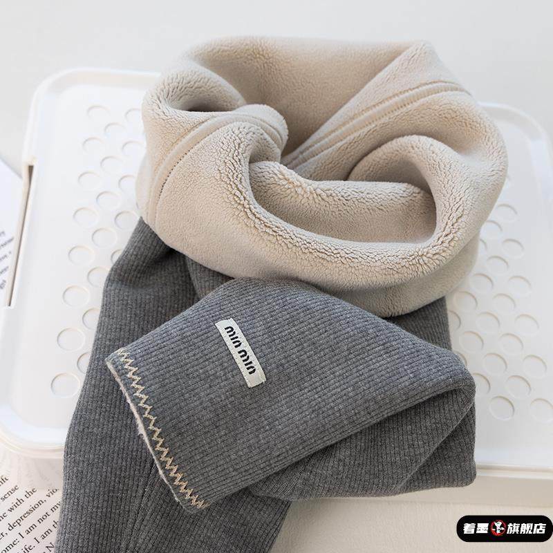 女童打底裤冬款加绒加厚保暖裤女宝宝洋气百搭儿童一体绒外穿裤子