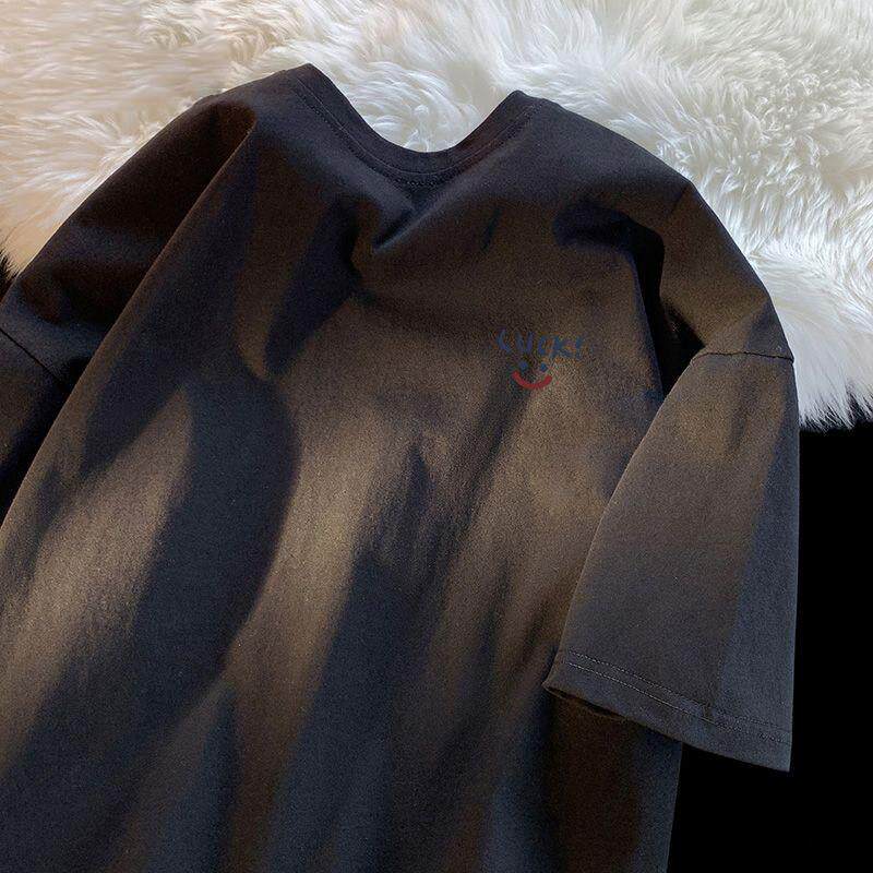 宝妈日常宽松休闲圆领T恤2026新款夏季短袖女潮韩版原宿港风慵懒