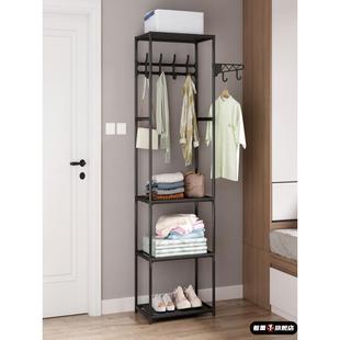 新款 多功能衣帽架时尚多层挂衣架旋转衣架收纳整理加固落地卧室