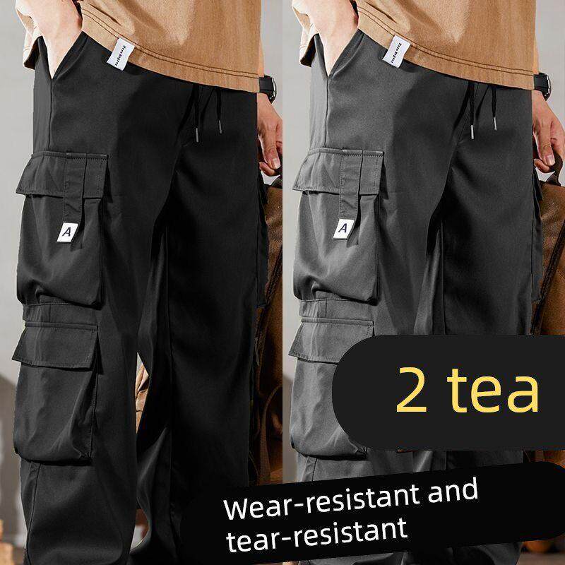 男士薄款直筒宽松工装裤男春秋夏季2026新大码阔腿休闲运动长裤子