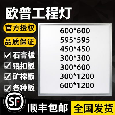 600x600led平板灯集成吊顶石膏板铝扣矿棉板60x60LED灯