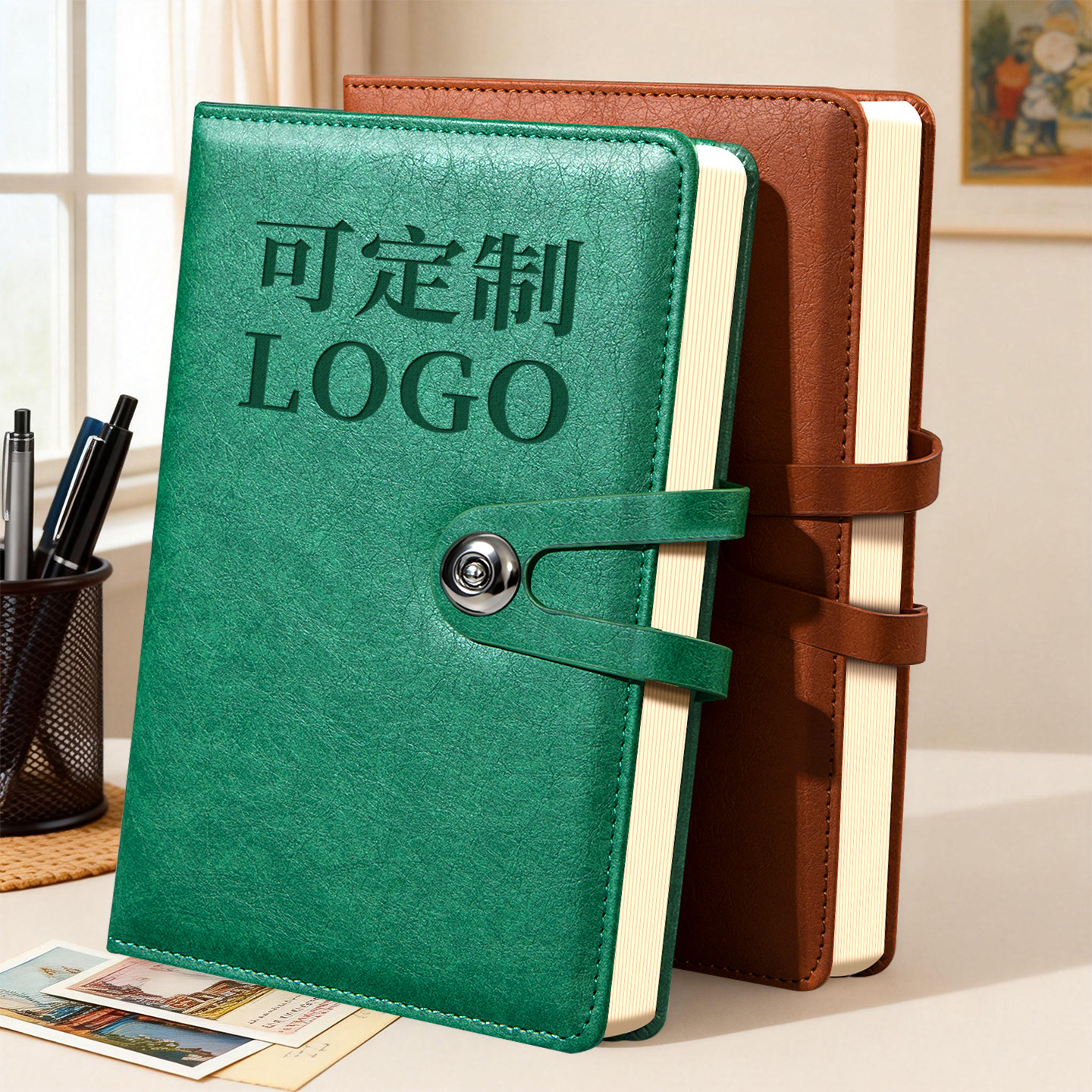 商务笔记本本子工作办公用记事本2026年新款高档会议记录本a5皮面搭扣成人日记本子精致礼盒套装定制可印logo,文具电教/文化用品/商务用品,笔记本/记事本,淘宝优惠券,粉丝福利购,淘宝优惠卷